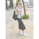 レディース ノースリーブ ロングワンピ ワンピース 着痩せ 伸縮性 | HAMOONDE | 詳細画像8 