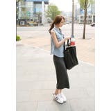 レディース ノースリーブ ロングワンピ ワンピース 着痩せ 伸縮性 | HAMOONDE | 詳細画像7 