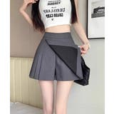スカート風ショートパンツ レディース 韓国風 ハイウエスト 美脚 | HAMOONDE | 詳細画像1 