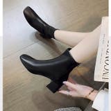 ショートブーツ ストレッチブーツ ミドルヒール | HANAHANA | 詳細画像6