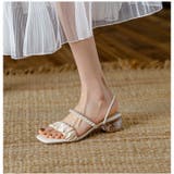 サンダル ローヒール コットンパール | HANAHANA | 詳細画像5