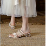 サンダル ローヒール コットンパール | HANAHANA | 詳細画像7