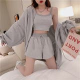 グレー | ルームウェア 3点セット BIGシルエットパーカー | HANAHANA