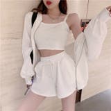 ホワイト | ルームウェア 3点セット BIGシルエットパーカー | HANAHANA