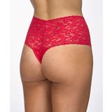 ワンカラー | Tバックレトロレースタンガ(レッド) | hanky panky