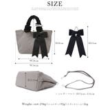 大人の可愛さを添えて。リボンチャーム付きフリルハンドル2WAYトートバッグ | HAPPY急便 by VERITA.JP | 詳細画像4