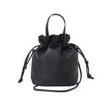 ブラック | ころんと大人可愛い。巾着2WAYショルダーバッグ 巾着 ショルダー | HAPPY急便 by VERITA.JP