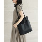 コーデやシーンを選ばないシンプルデザイン。フェイクレザータックトートバッグ トー… | HAPPY急便 by VERITA.JP | 詳細画像13 