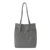 チャコール(4550521084332) | コーデやシーンを選ばないシンプルデザイン。フェイクレザータックトートバッグ トー… | HAPPY急便 by VERITA.JP