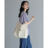 こなれ感のある大人のキャンバスバッグ。パイピングハンドルロゴトートバッグ トート… | HAPPY急便 by VERITA.JP | 詳細画像11 