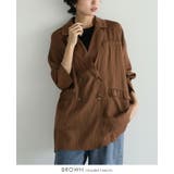ブラウン | 着てないみたいに軽い。シアーロングジャケット ジャケット テーラード | HAPPY急便 by VERITA.JP