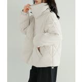 オフホワイト | 毎日着たくなる、あったかアウター。ダイヤキルトBIGカラーブルゾン ダウン コー… | HAPPY急便 by VERITA.JP