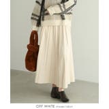 オフホワイト | 動くたびに揺れる美シルエット。マシュマロスエードランダムプリーツスカート スカー… | HAPPY急便 by VERITA.JP