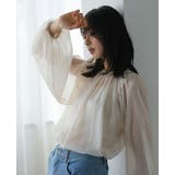 アイボリー | 上品な大人の透け感。シアーブラウス ブラウス シアー | HAPPY急便 by VERITA.JP