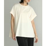 アイボリー | 暑い日もひんやり快適。綿100%ワイドカットソー tシャツ カットソー | HAPPY急便 by VERITA.JP