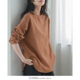 キャメル | 他と差が出る大人カジュアル。ラウンドヘムジャガードコットンカットソー カットソー… | HAPPY急便 by VERITA.JP