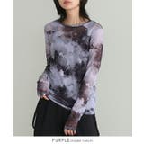 柄に魅せられて。ペイント柄シアーメッシュトップス カットソー シアー | HAPPY急便 by VERITA.JP | 詳細画像4