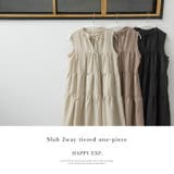 1枚で2つのオシャレを楽しむ。スラブ2wayティアードワンピ ワンピース ワンピ | HAPPY急便 by VERITA.JP | 詳細画像20