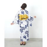 蓮の花ネイビー | 涼を感じる綿麻仕立て上がり浴衣2点セット 浴衣 浴衣セット | HAPPY急便 by VERITA.JP