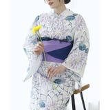 芍薬ラベンダー | 涼を感じる綿仕立て上がり浴衣2点セット 浴衣 大人 | HAPPY急便 by VERITA.JP