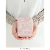 ラビットピンク | ぬいぐるみのような可愛さ。ダイカット二つ折り財布 二つ折り ミニ財布 | HAPPY急便 by VERITA.JP