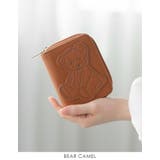 ベアキャメル | ぬいぐるみのような可愛さ。ダイカット二つ折り財布 二つ折り ミニ財布 | HAPPY急便 by VERITA.JP