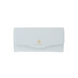 サックスブルー | 大人可愛いシンプルデザイン。フルール長財布 長財布 財布 | HAPPY急便 by VERITA.JP