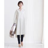 オフホワイト | 知的な大人のシンプルコーデ。スキッパーシャツワンピ ワンピース シャツワンピ | HAPPY急便 by VERITA.JP