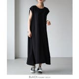 ブラック | ストレスのないシンプルアイテム。綿100％カットソーワンピース ワンピース ワン… | HAPPY急便 by VERITA.JP