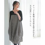 大人可愛いデザイン。ギンガムチェック切替えワンピース ワンピ ワンピース | HAPPY急便 by VERITA.JP | 詳細画像8