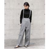 モノトーン | 旬のコーデが完成。チェック柄サロペット オールインワン サロペット | HAPPY急便 by VERITA.JP