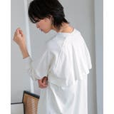 後ろのデザインに注目。バックフリル長袖カットソーワンピ ワンピース ワンピ | HAPPY急便 by VERITA.JP | 詳細画像12