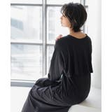 ブラック | 後ろのデザインに注目。バックフリル長袖カットソーワンピ ワンピース ワンピ | HAPPY急便 by VERITA.JP