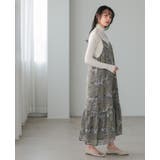 シックな大人プリント。花柄シフォンワンピース ワンピ キャミワンピ | HAPPY急便 by VERITA.JP | 詳細画像13 