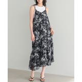 シックな大人プリント。花柄シフォンワンピース ワンピ キャミワンピ | HAPPY急便 by VERITA.JP | 詳細画像8 