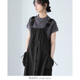 ブラック | UV＆撥水＆接触冷感で毎日快適。機能付きAラインジャンパースカート ジャンスカ … | HAPPY急便 by VERITA.JP