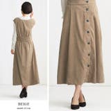 目を惹くサイドのボタン。コーデュロイ ワンピース ワンピース | HAPPY急便 by VERITA.JP | 詳細画像15 