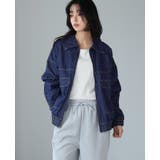 ラフに羽織れる大人のカジュアルアウター。デニムフライトジャケット Gジャン アウ… | HAPPY急便 by VERITA.JP | 詳細画像14 