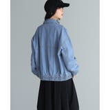 ラフに羽織れる大人のカジュアルアウター。デニムフライトジャケット Gジャン アウ… | HAPPY急便 by VERITA.JP | 詳細画像6 