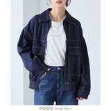 ラフに羽織れる大人のカジュアルアウター。デニムフライトジャケット Gジャン アウ… | HAPPY急便 by VERITA.JP | 詳細画像9 