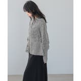 立体感を編地で表現。柄編みペプラムカーディガン カーデ カーディガン | HAPPY急便 by VERITA.JP | 詳細画像17