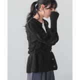 立体感を編地で表現。柄編みペプラムカーディガン カーデ カーディガン | HAPPY急便 by VERITA.JP | 詳細画像5