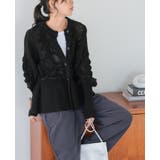 立体感を編地で表現。柄編みペプラムカーディガン カーデ カーディガン | HAPPY急便 by VERITA.JP | 詳細画像8