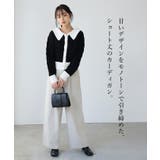 大人の可愛さ詰め込みました。襟付き配色カーディガン カーデ カーディガン | HAPPY急便 by VERITA.JP | 詳細画像2