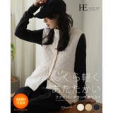 女性らしくアップデート。ファイバーダウンペプラムベスト ベスト ダウン | HAPPY急便 by VERITA.JP | 詳細画像1 