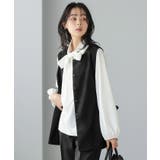 印象に残るサイドデザイン。ビッグリボンジレ ジレ ベスト | HAPPY急便 by VERITA.JP | 詳細画像16 