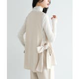 印象に残るサイドデザイン。ビッグリボンジレ ジレ ベスト | HAPPY急便 by VERITA.JP | 詳細画像5 