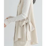 印象に残るサイドデザイン。ビッグリボンジレ ジレ ベスト | HAPPY急便 by VERITA.JP | 詳細画像6 