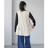 印象に残るサイドデザイン。ビッグリボンジレ ジレ ベスト | HAPPY急便 by VERITA.JP | 詳細画像9 