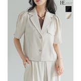 上品な大人アウター。半袖パフジャケット ジャケット ショート丈 | HAPPY急便 by VERITA.JP | 詳細画像1
